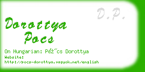 dorottya pocs business card